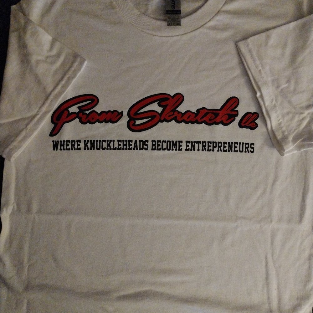 Red on White From Skratch LLC Tshirts